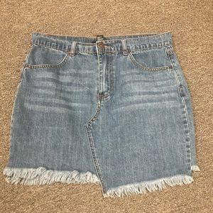 Denim mini skirt